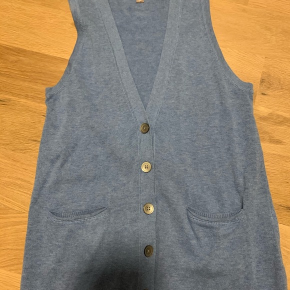 J.Jill blue knit vest size small - Picture 3 of 4